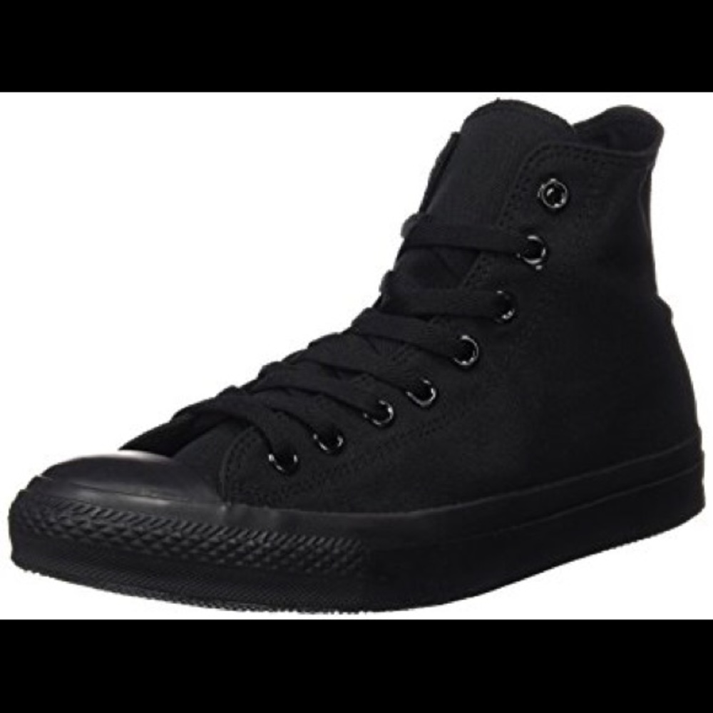 Black high top converse